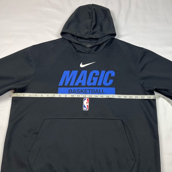 Nike Orlando Magic Mens NBA Hoodie Sweatshirt Sz Large Black Warm Up C2 - Picture 5 of 6